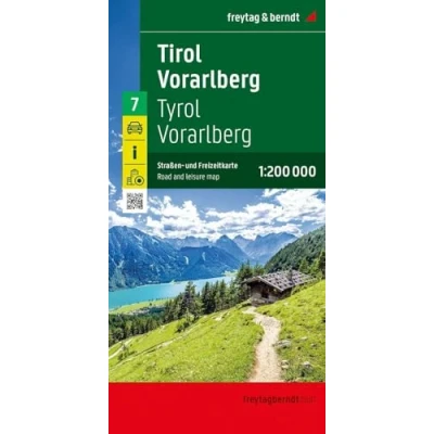 Abbildung von Tirol Vorarlberg, Straßen und Freizeitkarte 1:200.000, freytag &amp; berndt (freytag Auto + Freizeitkarten, Band 7)