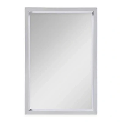 Abbildung von walther design Bilderrahmen silber 40 x 60 cm mit Passepartout, Steel Style Kunststoffrahmen ES460S