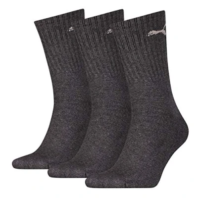 Abbildung von PUMA 6 Paar Unisex Crew Socks Socken Sportsocken MIT FROTTEESOHLE (anthrazit, 43 46)