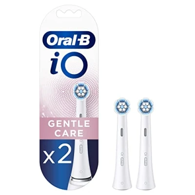 Abbildung von Oral b Ersatzbürstenköpfe io gentle care white (rb sw) 2 stück 80335631