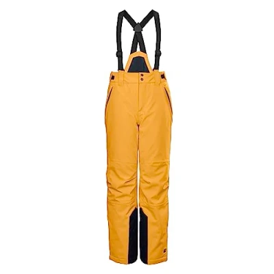 Abbildung von killtec Jungen Funktionshose/Skihose mit abzippbarem Latz, Schneefang und Kantenschutz KSW 79 BYS SKI PNTS, dunkelgelb, 164, 37310 000