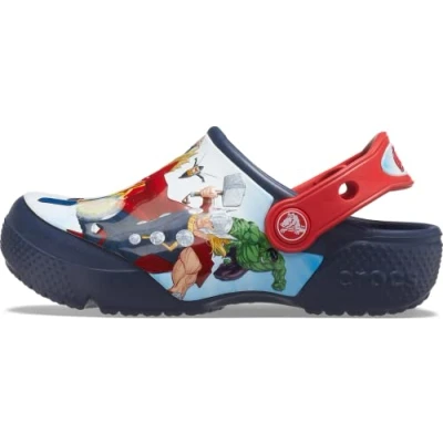 Abbildung von Crocs FL Avengers Patch Clog T, Holzschuh, Navy,