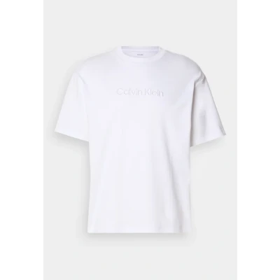 Abbildung von Calvin Klein Fashion LOGO TEE Tshirt print, Herren, Größe: Small, Bright white