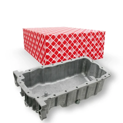 Abbildung von FEBI BILSTEIN 23050 Ölwanne ohne Bohrung für Ölstandsensor Aluminium VOLKSWAGEN: Golf 4, 4 Variant, Polo IV Hatchback, SEAT: Ibiza 3,