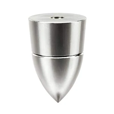 Abbildung von Dynavox Sub Watt Absorber 4er Set, höhenverstellbare Entkoppler für Lautsprecher und Boxen oder HiFi Geräte, Schraubmontage, Chrom