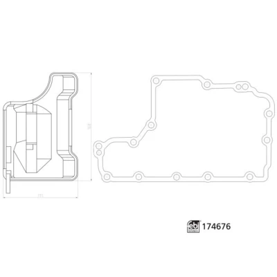 Abbildung von FEBI BILSTEIN 174676 Hydraulikfiltersatz, Automatikgetriebe mit Ölwannendichtung