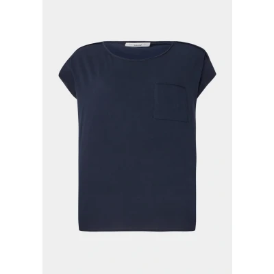 Abbildung von Marc O&#039;Polo Denim Short Sleeve Chest Pocket Tshirt basic, Damen, Größe: XXL, Scandinavian blue