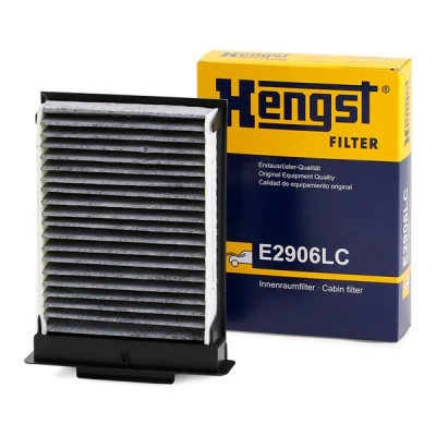 Abbildung von HENGST FILTER E2906LC Innenraumfilter Aktivkohlefilter 181 138 44 CITROËN: C1 I, PEUGEOT: 107 Hatchback, TOYOTA: Aygo