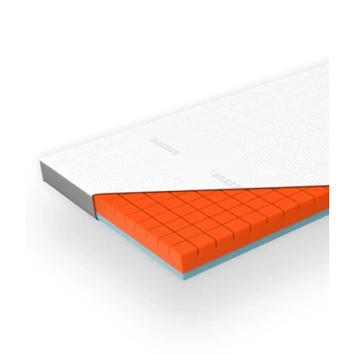 Abbildung von Genius eazzzy Premium Cube Topper 160 x 200 cm, Höhe 9 ergonomischer Matratzentopper, 2 in 1 Wende mit Fester und weicher Seite, Atmungsaktiver Mesh Bezug, Eckschlaufen, waschbar