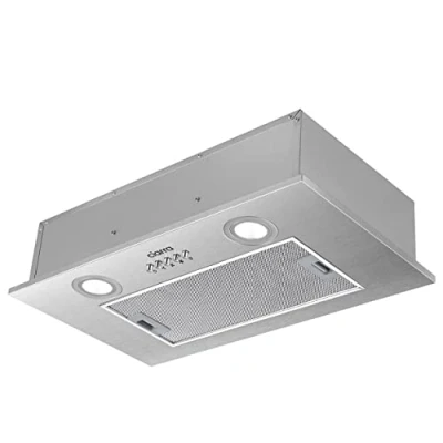 Abbildung von CIARRA CBCS5913A Einbau Dunstabzugshaube Lüfterbaustein 52cm breit 300m3/h Abluft Einbauhaube aus Edelstahl 3 Leistungsstufen Kompatibler CBCF005 Aktivkohlefilter