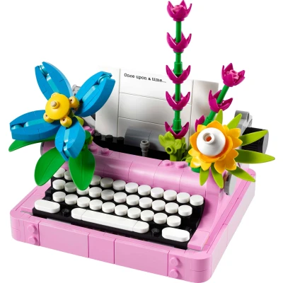 Abbildung von LEGO Creator 31169 Schreibmaschine mit Blumen