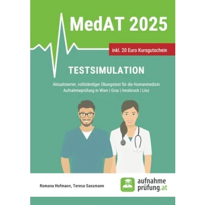 Abbildung von MedAT Testsimulation: Aktualisierter, vollständiger Übungstest für die Humanmedizin Aufnahmeprüfung in Wien, Graz, Innsbruck, Linz