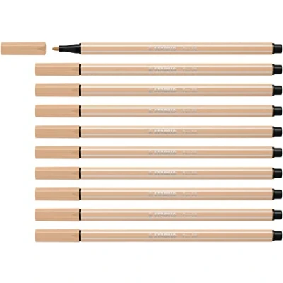 Abbildung von Premium Filzstift STABILO Pen 68 10er Pack beige