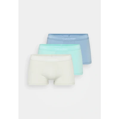 Abbildung von Calvin Klein Underwear LOW RISE Trunk 3 PACK Panties, Herren, Größe: XL, Faded denim/celadon tint/beau