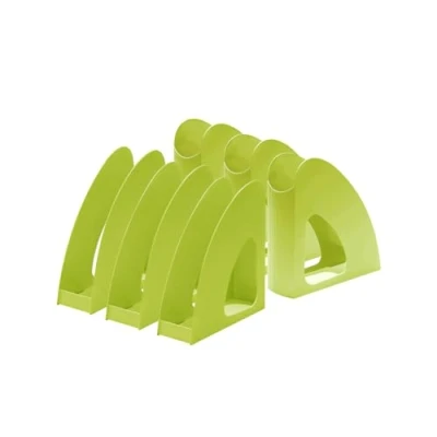 Abbildung von HAN Stehsammler Re LOOP 6 Stück, say yes to 100% recycled, Zeitungsständer, Stehordner, modernes, junges Design für DIN A4/C4 Unterlagen, 76 x 239 256 mm, 16218 950, lemon