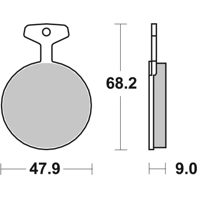 Abbildung von TRW Organic Allround MCB44 Bremsbelagsatz
