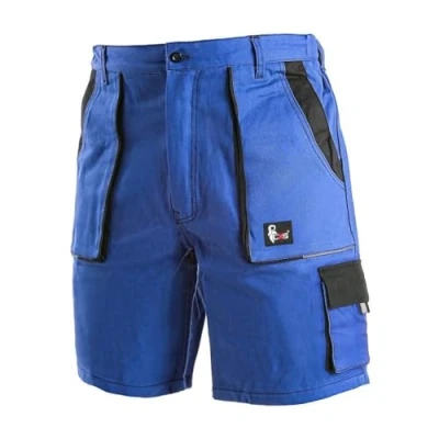 Abbildung von CXS LUXY Tomas Kurze Arbeitshose für Herren Schutz Monteur Gärtner, Lagerarbeiter Shorts Mechaniker mit Klettverschlusstaschen leichte Schutzkleidung Reißverschluss 100% Baumwolle