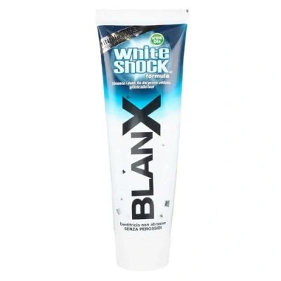 Abbildung von BlanX White Shock Zahnaufhellung, Zahnschmelzschonende Zahncreme, für weißere Zähne, 75 ml (1er Pack)