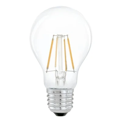 Abbildung von EGLO E27 LED Lampe, Glühbirne klassisch, Leuchtmittel für Retro Beleuchtung, 4 Watt (entspricht 32 Watt), 350 Lumen, warmweiß, 2700 K, Edison Birne A60, Ø 6 cm