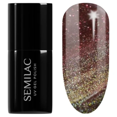 Abbildung von Semilac UV Nagellack 824 Digital Red 7 ml