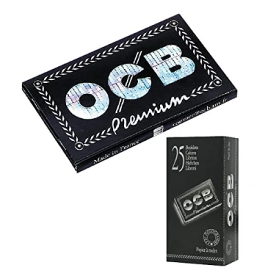 Abbildung von OCB Schwarz Premium Doppel No.4 Zigarettenpapier 25 Heftchen a 100 Blatt doppelte