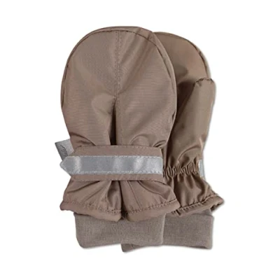 Abbildung von Sterntaler Baby Unisex Kinder Fäustel Handschuh Fäustlinge Winter, Handschuhe wasserabweisend mit Klettverschluss braun, 3