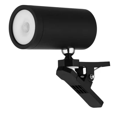 Abbildung von REV LED Wandleuchte Wandlampe mit Akku &amp; Bewegungsmelder, 120lm, kabellos, dimmbar, 360 drehbar. Wegeleuchte zum Mitnehmen ideal für Camping, Garage Keller, IP54, schwarz