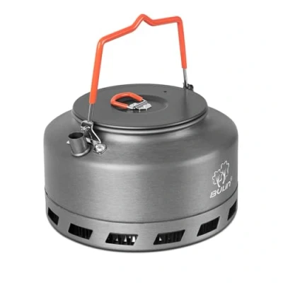 Abbildung von Tentock Wasserkessel Teekessel Camping Kessel Gas Schnelle Heizung Teekanne Portable Aluminium Flötenkessel Outdoor Wasserkocher 1L / 1.5L(1.6L)