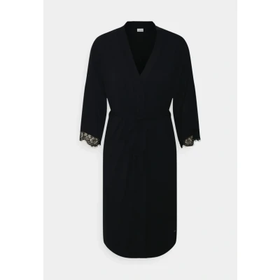 Abbildung von Lascana Kimono Bademantel, Damen, Größe: 36/38, Black