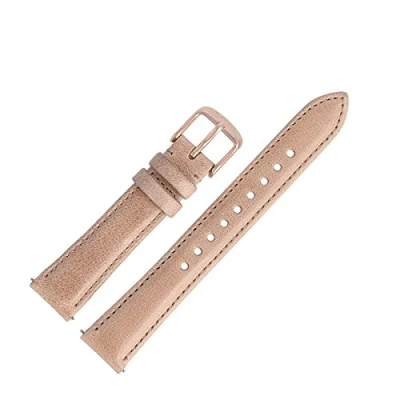Abbildung von Fossil Uhrenarmband, 16 mm, Leder, Beige, ES 4007 LB ES4007, Gurt, Riemen