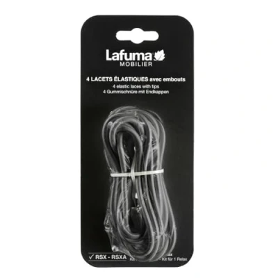 Abbildung von Lafuma Mobilier LFM5065_9406 Set mit 4 Schnürsenkeln Universeller elastischer Schnürsenkel, Gewitter, Einheitsgröße