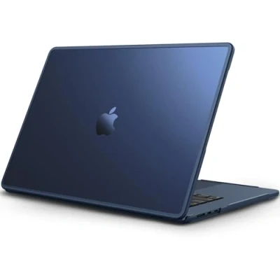 Abbildung von Fintie Hülle Kompatibel mit MacBook Air 15 M3 M2 Chip (2024 2023) A3114 A2941, Stoßsicher TPU Rahmen + Matt Hartschale Schutzhülle 15,3 Zoll Retina, Mitternacht