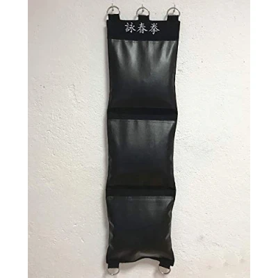 Abbildung von TAO Stanz Wandtasche Wing Chun Canvas und PU Leder DREI Abschnitte Ziel Treffer (ungefüllt)