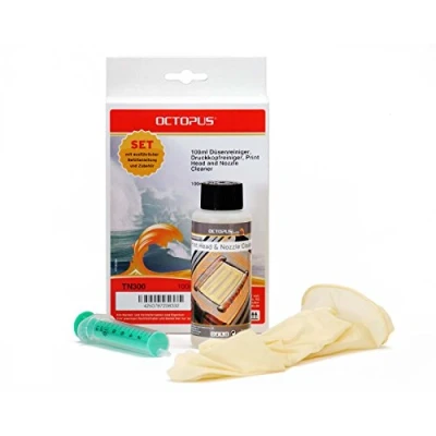Abbildung von Octopus Düsenreiniger, Druckkopfreiniger kompatibel zum Reinigen Aller Druckköpfe der Drucker Epson, Lexmark, Canon, Brother, HP, Kodak und Samsung, 100ml
