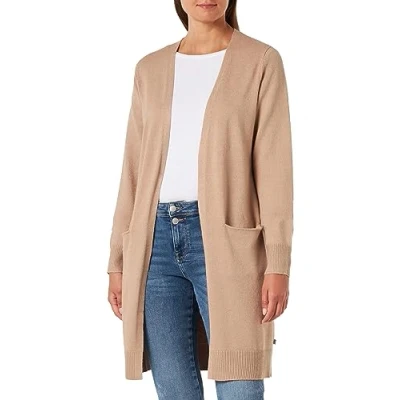 Abbildung von QS by s.Oliver Strickjacke, Damen, Größe: Medium, Sandfarben