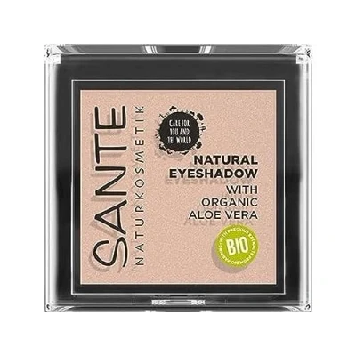 Abbildung von Sante Naturkosmetik Natural Eyeshadow 01 Pearly Opal, Lidschatten Matte Farbnuance, Bio Extrakte, Vegan, 1, 8g