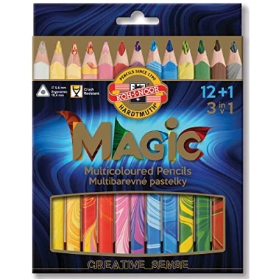 Abbildung von Koh I Noor Magic Jumbo Dreikant Farbstift (13 Stück)