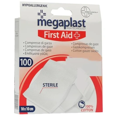 Abbildung von Gazekompressen 10x10 cm steril
