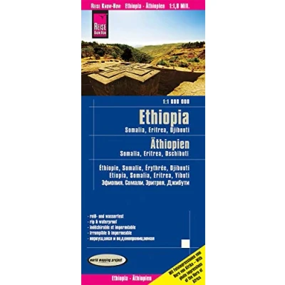 Abbildung von Reise Know How Landkarte Äthiopien, Somalia, Eritrea, Dschibuti / Ethiopia, Djibouti, Eritrea (1:1.800.000): reiß und wasserfest (world mapping project)