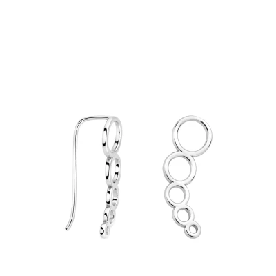 Abbildung von Sofia Milani Circle Ohrringe, Damen, Größe: One Size, Silver coloured