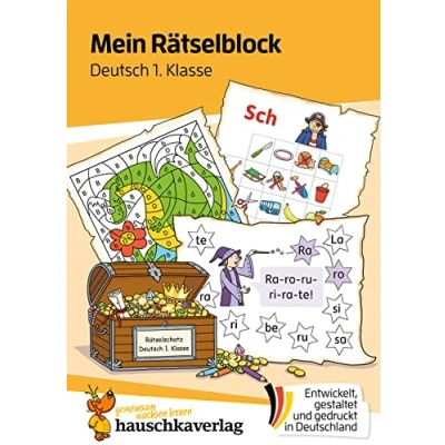 Abbildung von Mein Rätselblock Deutsch 1. Klasse: Rätsel für kluge Köpfe mit Lösungen Förderung Freude (Das Rätselbuch die Grundschule, Band 681)