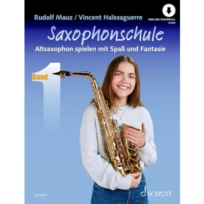 Abbildung von Saxophonschule: Altsaxophon spielen mit Spaß und Fantasie. Band 1. Alt Saxophon. Lehrbuch.