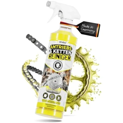 Abbildung von Qindoo Kettenreiniger Fahrrad Antriebsreiniger, Schaum Ketten Reiniger, entfettet Fahrradketten, Reinigt vom Öl, Fett, Schmiere und Dreck der Kette, 500ml