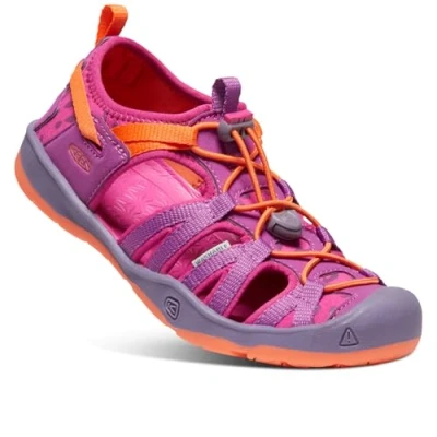 Abbildung von Keen Moxie Children Unisex Trekkingsandale für Kinder, Größe: 31, Purple wine/nasturtium Schuhe