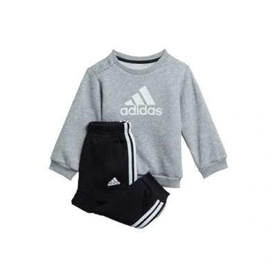 Abbildung von adidas Performance BOS LOGO Unisex SET Trainingsanzug für Kinder, Größe: 74, Medium grey heather/white/black