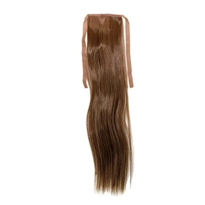 Abbildung von WIG ME UP YZF TS18 10 Haarteil, Zopf schmal Seitenzopf Cosplay Hell Braun glatt 18inch/ 45cm Band Haar Klammer Haarverlängerung