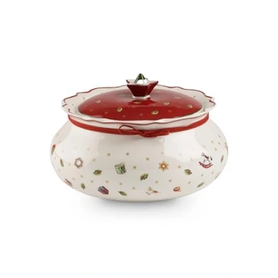 Abbildung von Villeroy &amp; Boch Toy&#039;S Delight Mittelgroße Vorratsdose, Keksdose Weihnachten, Gebäckdose, Dose Mittel Toys, Weihnachtskeksdose Porzellan, Weihnachtsgebäckdose, Süßigkeiten Aufbewahrung, Keramik