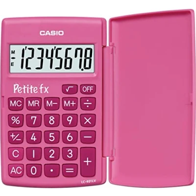 Abbildung von Casio LC 401LV Petite fx Grundschulrechner, pink