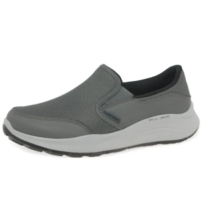 Abbildung von Skechers Equalizer 5.0 Persistable Herren Turnschuhe, Charcoal Mesh Duraleather Trim, 42 EU