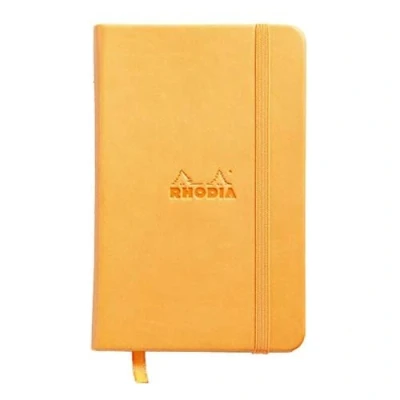 Abbildung von Rhodia 118568C Web Notebook (elfenbein, 90 g, DIN A6, 10,5 x 14,8 cm, liniert, dot grid) 1 Stück orange